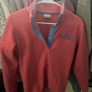 Columbia Fleece Pullover (Small, Pink)